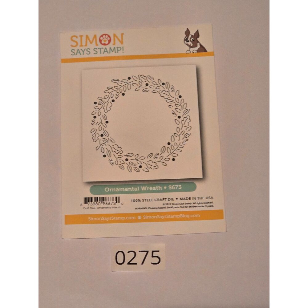 Ornamental Wreath Metal Cutting Die Style 5673 Card Making Scrapbooking